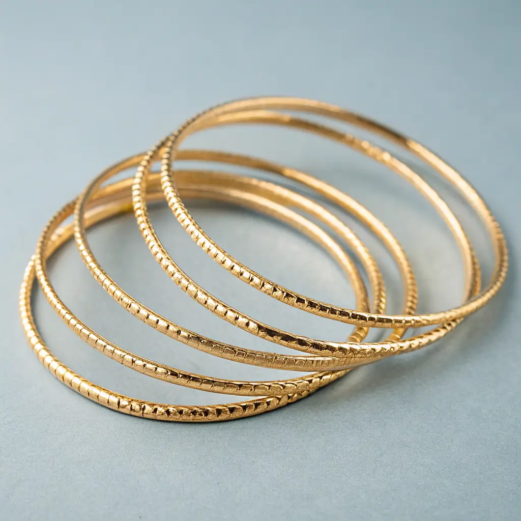 Gold-Plated Couple's Bracelets